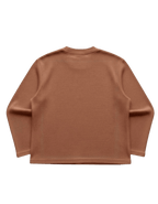 Brown waffle tee