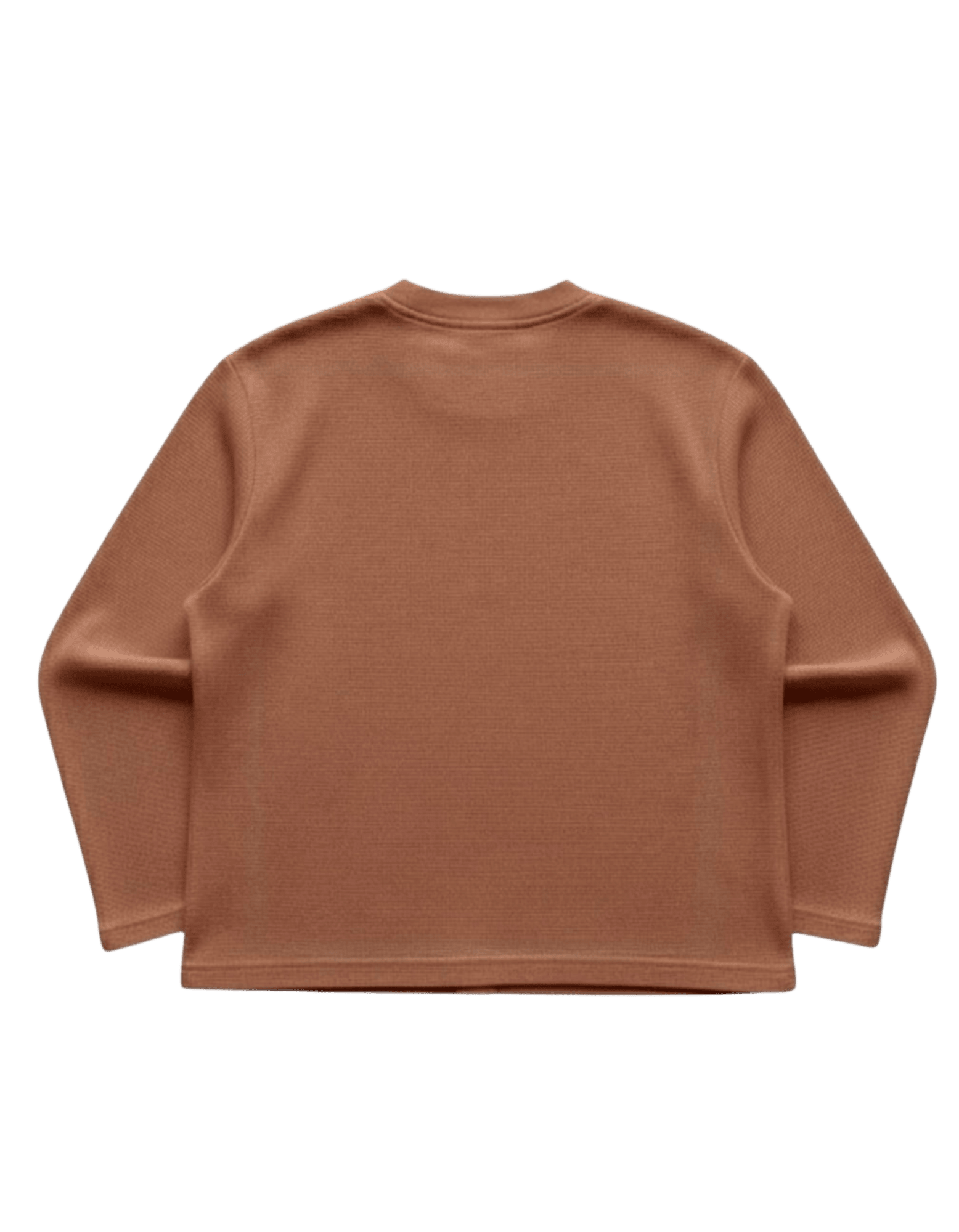 Brown waffle tee