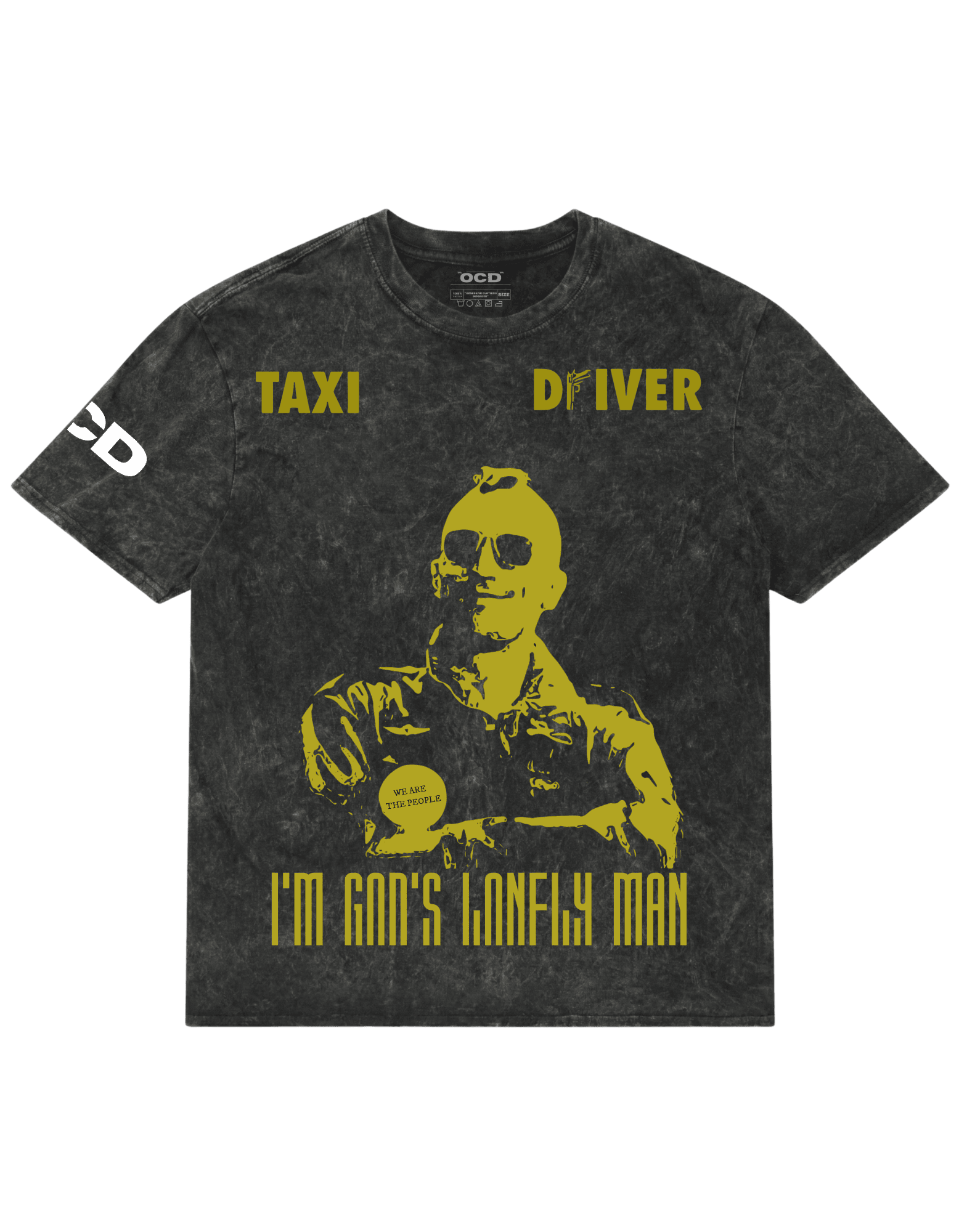 Taxi driver acid washed tee