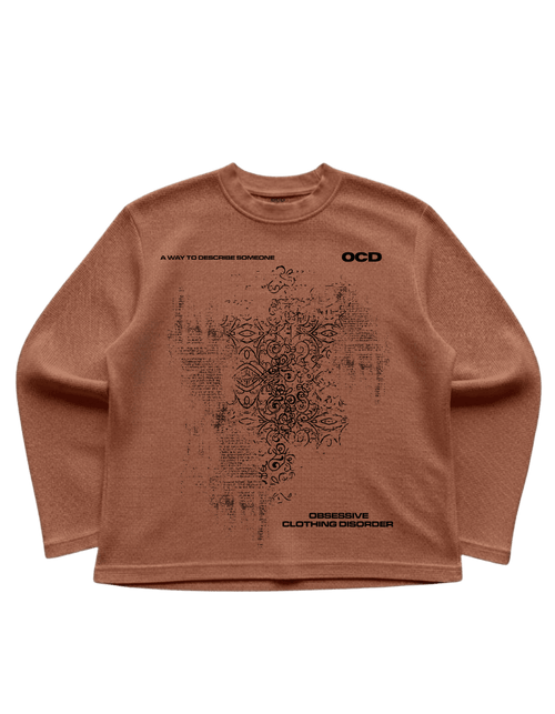 Brown waffle tee - OCD