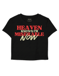 Heaven knows I'm miserable now baby tee - OCD