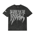 I'm livin for the thrill acid washed tee - OCD